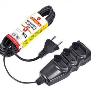 EXTENSÃO MEGATRON 5MT 3 TOMADAS