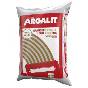 Argamassa Argalit Flex AC-3 para Grandes Formatos e Piso Sobre Piso 20kg